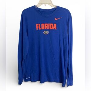 The Nike Tee Florida Gators long sleeve Dri-fit tshirt size L